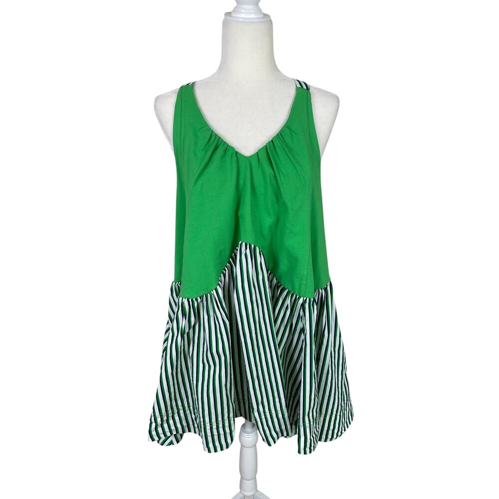 Anthropologie Daily Practice Spring Fling Racerback Babydoll Mini Dress LP NWT